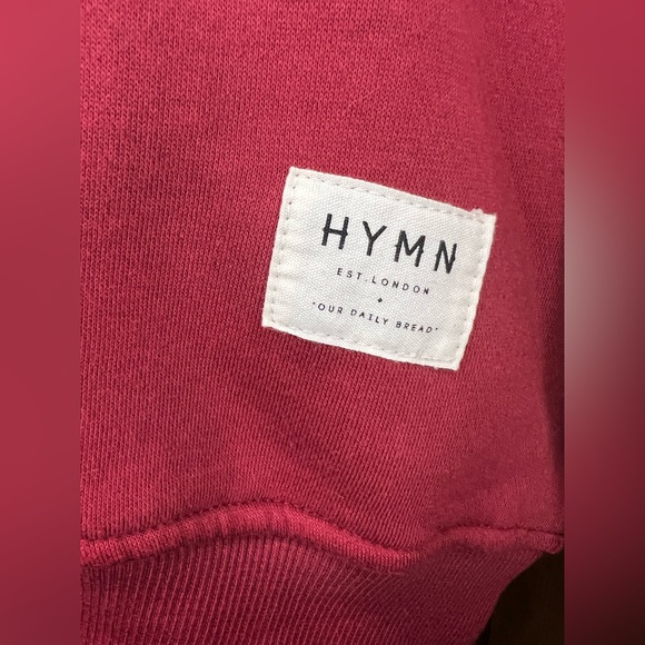 HYMN EST. London NWT Unisex Sweatshirt with Graphic Print on Front Size Medium - Picture 4 of 5